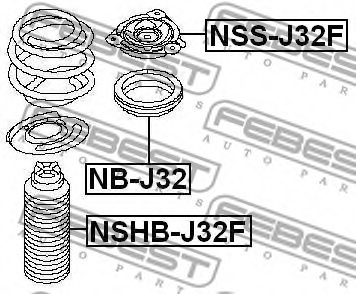 FEBEST NSHB-J32F Protective Cap/Bellow, shock absorber